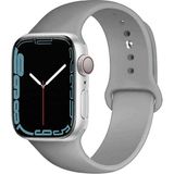 Caseart Apple Watch 2/ 3/ 4/ 5/ 6/ 7/ 8/ Se/ Ultra Kayış 42/ 44/ 45/ 49MM Yumuşak Renkli Silikon Large Kordon - Koyu Gri