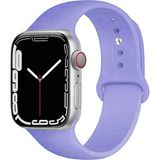 Caseart Apple Watch 2/ 3/ 4/ 5/ 6/ 7/ 8/ Se/ Ultra Kayış 42/ 44/ 45/ 49MM Yumuşak Renkli Silikon Large Kordon - Lila