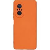 Caseart Huawei Nova 9 Se Kapak Içi Kadife Kamera Korumalı Lansman Silikon Kılıf - Turuncu