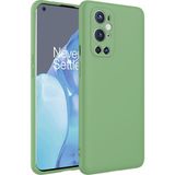 Caseart One Plus 9 Pro ile Uyumlu Kapak Kamera Korumalı Içi Kadife Lansman Silikon Kılıf - Açık Yeşil - OnePlus 9 Pro
