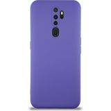Caseart Oppo A5 2020 Kapak Içi Kadife Kamera Korumalı Lansman Silikon Kılıf - Mor