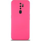 Caseart Oppo A5 2020 Kapak Içi Kadife Kamera Korumalı Lansman Silikon Kılıf - Neon Pembe