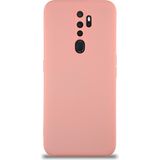 Caseart Oppo A5 2020 Kapak Içi Kadife Kamera Korumalı Lansman Silikon Kılıf - Pembe