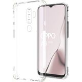 Caseart Oppo A5 2020 Kapak Kamera Korumalı Antişok Airbag Köşe Korumalı Silikon Şeffaf Kılıf