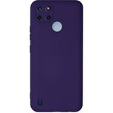 Caseart Realme C25Y Kapak Içi Kadife Kamera Korumalı Lansman Silikon Kılıf - Mor