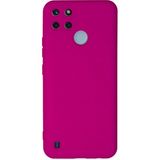 Caseart Realme C25Y Kapak Içi Kadife Kamera Korumalı Lansman Silikon Kılıf - Neon Pembe