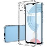Caseart Realme C25Y Uyumlu Kapak Kamera Korumalı Şeffaf Airbag Antishock Köşe Korumalı Silikon Kılıf