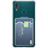 Caseart Samsung Galaxy A10S Kapak Kamera Korumalı Kartlıklı Darbe Emici Özellikli Şeffaf Silikon Kılıf