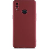 CaseArt Samsung Galaxy A10S Kılıf Kamera Korumalı Premier Silikon Kapak - Mürdüm