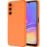 Caseart Samsung Galaxy A15 Kapak Içi Kadife Kamera Korumalı Lansman Silikon Kılıf - Turuncu