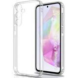 Caseart Samsung Galaxy A35 Kapak Kamera Korumalı Tıpalı Şeffaf Silikon Kılıf