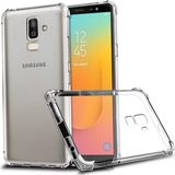 Caseart Samsung Galaxy J8 ile Uyumlu Kapak Köşe Korumalı Airbag Antishock Şeffaf Silikon Kılıf