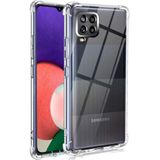 Caseart Samsung Galaxy M12 Kapak Kamera Korumalı Antişok Airbag Köşe Korumalı Silikon Şeffaf Kılıf