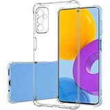 Caseart Samsung Galaxy M23 Kapak Kamera Korumalı Antişok Airbag Köşe Korumalı Silikon Şeffaf Kılıf