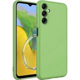 Caseart Samsung Galaxy M34 Kapak Içi Kadife Kamera Korumalı Lansman Silikon Kılıf - Açık Yeşil