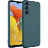 Caseart Samsung Galaxy M34 Kapak Içi Kadife Kamera Korumalı Lansman Silikon Kılıf - Yeşil
