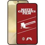 Caseart Samsung Galaxy S24 Plus Tam Kaplayan Mat Seramik Nano Esnek Ekran Koruyucu Cam - Şeffaf - Galaxy S24+
