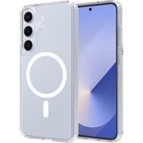 Caseart Samsung Galaxy S25 Kılıf Magsafe Kablosuz Şarj Destekli Şeffaf Silikon Kapak