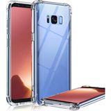 Caseart Samsung Galaxy S8 ile Uyumlu Kapak Köşe Korumalı Airbag Antishock Şeffaf Silikon Kılıf