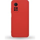 Caseart Xiaomi Mi 10T Pro Kapak Kamera Korumalı Içi Kadife Lansman Silikon Kılıf - Kırmızı