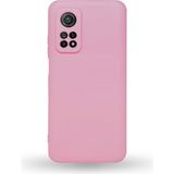 Caseart Xiaomi Mi 10T Pro Kapak Kamera Korumalı Içi Kadife Lansman Silikon Kılıf - Pembe