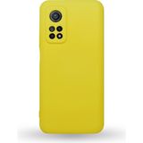 Caseart Xiaomi Mi 10T Pro Kapak Kamera Korumalı Içi Kadife Lansman Silikon Kılıf - Sarı