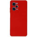 Caseart Xiaomi Poco X5 Pro 5g Kapak Içi Kadife Kamera Korumalı Lansman Silikon Kılıf - Kırmızı