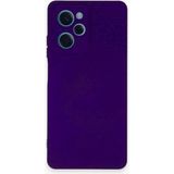 Caseart Xiaomi Poco X5 Pro 5g Kapak Içi Kadife Kamera Korumalı Lansman Silikon Kılıf - Mor