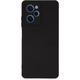 Caseart Xiaomi Poco X5 Pro 5g Kapak Içi Kadife Kamera Korumalı Lansman Silikon Kılıf - Siyah