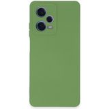 Caseart Xiaomi Redmi Note 12 Pro Plus 5g Kapak Içi Kadife Kamera Korumalı Lansman Silikon Kılıf - Açık Yeşil