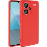 Caseart Xiaomi Redmi Note 13 Proplus ile Uyumlu Kapak Kamera Korumalı Içi Kadife Lansman Silikon Kılıf - Kırmızı - Redmi Note 13 Pro Plus