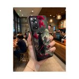 Caseji RedMi Note 11 Pro 4G ile Uyumlu Samuray Baskı Desen Darbe Emici Silikon Telefon Kılıfı, Siyah
