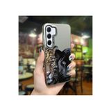 Caseji Samsung Galaxy A55 Uyumlu Leoparlar Baskı Desen Darbe Emici Telefon Kılıfı