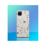 Caseji Samsung Galaxy M33 ile Uyumlu Premium Kalite Baskılı Esnek Şeffaf Kılıf, Çiçek Desen