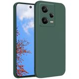 Caseji Xiaomi Redmi Note 12 Pro 5G ile Uyumlu Kadifeli İç Yüzey Kamera Korumalı Kılıf, Haki Yeşili