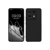 Caseji Xiaomi Redmi Note 13 Pro 5G ile Uyumlu, Kadifeli İç Yüzeyli, Kamera Korumalı Lansman Kılıf, Siyah