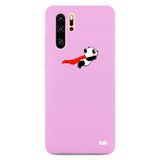 caselab Huawei P30 Pembe Silikon Telefon Kılıfı - Flying Panda