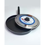 Caselka 32 cm Teflon Kapaklı Balık ve Gözleme Tavası | 32 cm Çap, Teflon Kaplama, Kapaklı Tasarım, Balık Tavası, Gözleme Tavası