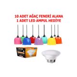 caSELka Dekoratif Ağaç Feneri, Bahçe Aydınlatması, ( 10 adet) Ağaç Feneri, Bahçe Düzenlemesi csk-1003
