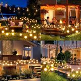 caselka Güneş enerjili Ateş Böceği Solar Bahçe Lambası, IP65 Su Geçirmez, Sabit/Yanıp Sönen, Otomatik Sensörlü, Çim, Veranda ve Peyzaj Aydınlatması kutu 2 li 6 toplu solar aydınlatma