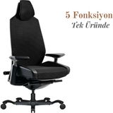 Casella Bristol Fileli Yönetici Koltuğu | Ofis Koltuğu | Ergonomik, Şık ve Fonksiyonel - Siyah