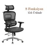 Casella Medusa Fileli Yönetici Koltuğu | Ofis Koltuğu | Ergonomik, Şık Ve Fonksiyonel
