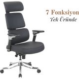 Casella Zopo Döşemeli Yönetici Koltuğu | Ofis Koltuğu | Ergonomik, Şık ve Fonksiyonel - Siyah