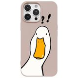 Casen iPhone 11 Pro ile Uyumlu Pudra What Duck Ördek Tasarımlı Kamera Korumalı Renkli Silikon Kılıf, ip-11-pro-II