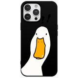 Casen iPhone 11 Pro ile Uyumlu Siyah What Duck Ördek Tasarımlı Kamera Korumalı Renkli Silikon Kılıf, ip-11-pro-II