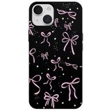 Casen iPhone 11 Siyah Ribbon Stars Kamera Korumalı Premium Renkli Silikon Kılıf