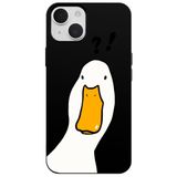 Casen iPhone 11 Siyah What Duck Ördek Tasarımlı Kamera Korumalı Renkli Silikon Kılıf