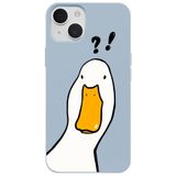 Casen iPhone 13 Mavi What Duck Ördek Tasarımlı Kamera Korumalı Renkli Silikon Kılıf