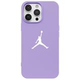 Casen iPhone 13 Pro Max ile Uyumlu Lila Lansman Renkli Silikon Premium Basketbol Kılıf, ip-13-pro-max