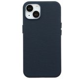 Casen iPhone 14 ile Uyumlu Mavi Gizli MagSafe Destekli Mikro Kabartma Dokulu Premium Kılıf